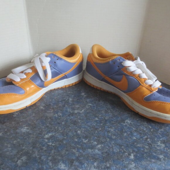 Vintage Retro Old School Women's Purple Orange Nike Low Cut Dunk Air Grail Skate - Picture 9 of 13